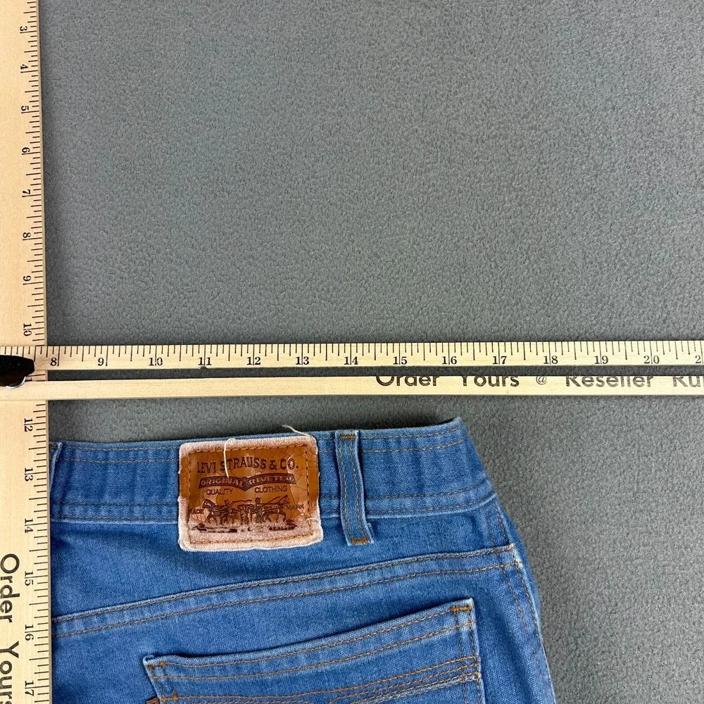 Levis 977 Jeans Mens 38x32 Brown Tab Vintage 2001‎ Straight Leg Blue